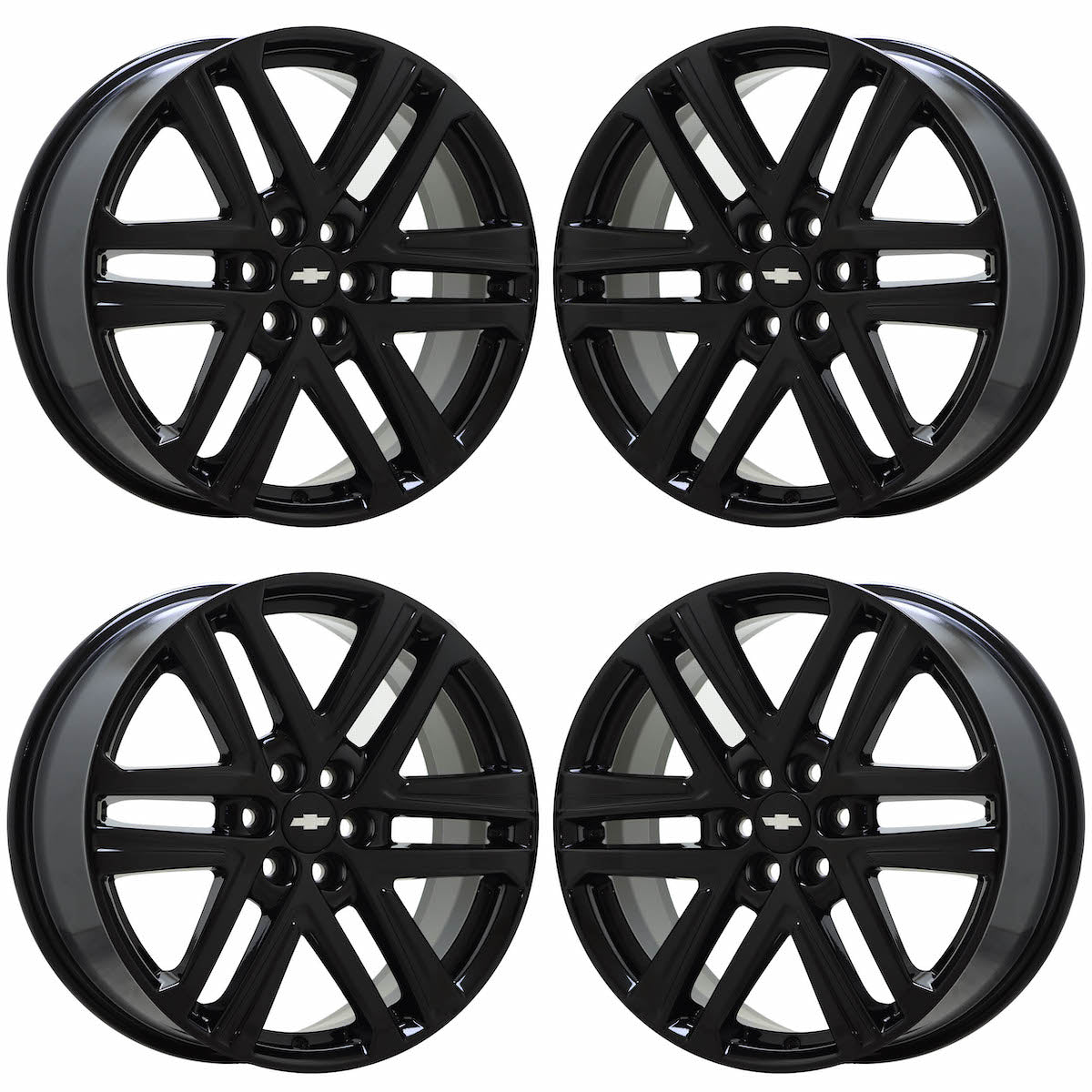 20" Chevrolet Traverse Blazer Gloss Black wheels rims OEM set 14067 EXCHANGE